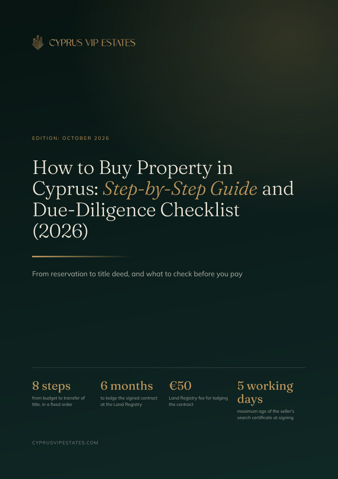 How to Buy Property in Cyprus: Step-by-Step Guide and Due-Diligence Checklist (2026)