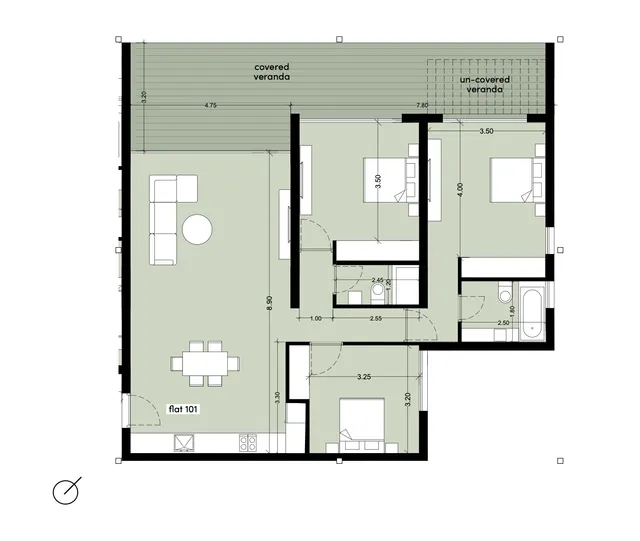 Block A · Nr. 101 — Apartment