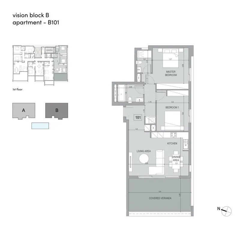 Vision, Block #B, № 101, ID: 21166