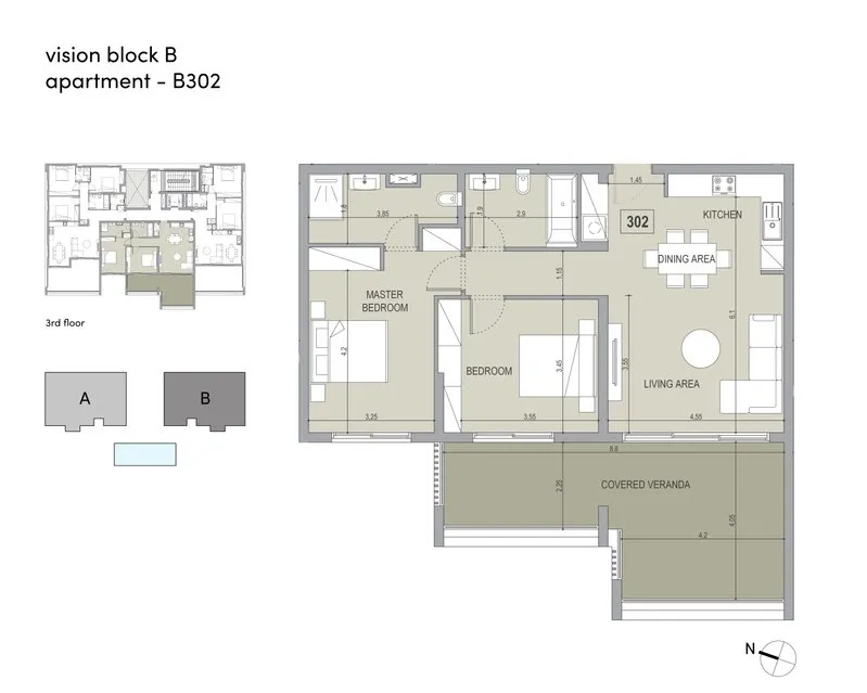 Vision, Block #B, № 302, ID: 21175