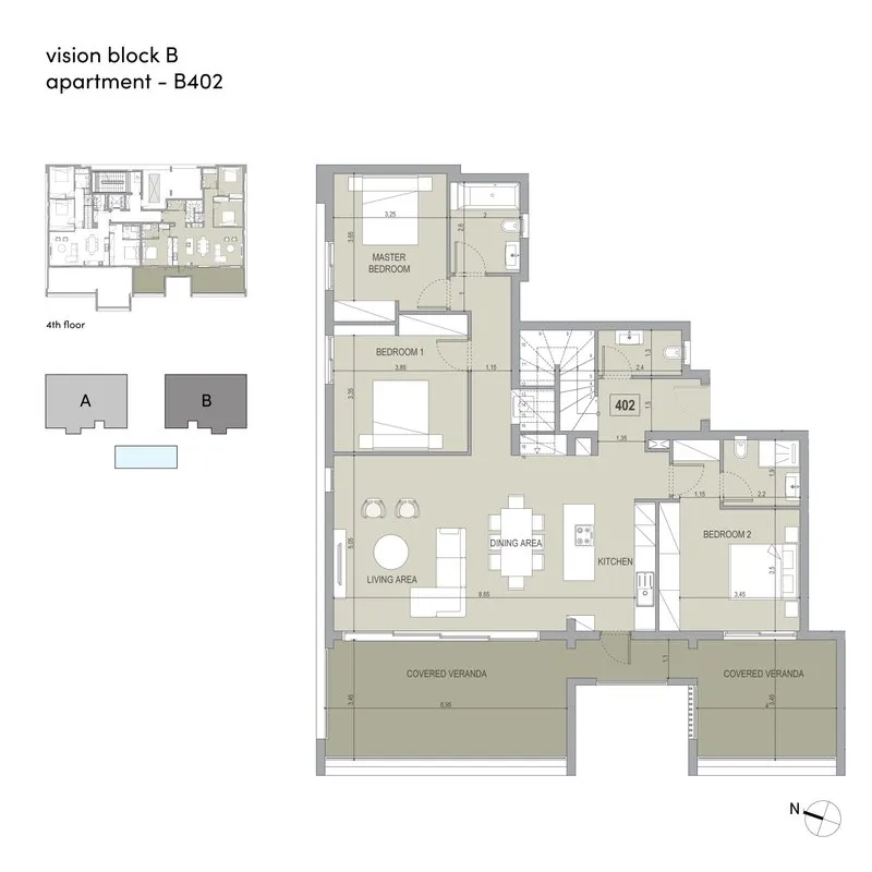 Vision, Block #B, № 402, ID: 21178