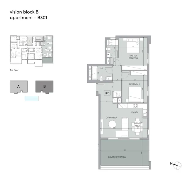 Block A · Nr. 301 — Apartment