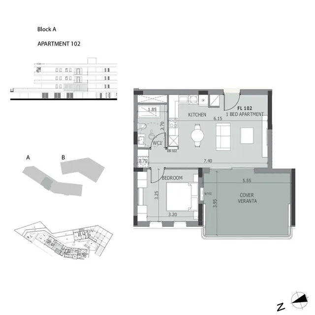 Block A · Nr. 102 — Apartment