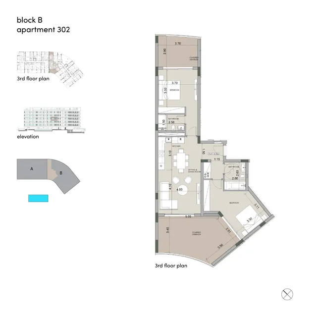 Block B · Nr. 302 — Apartment