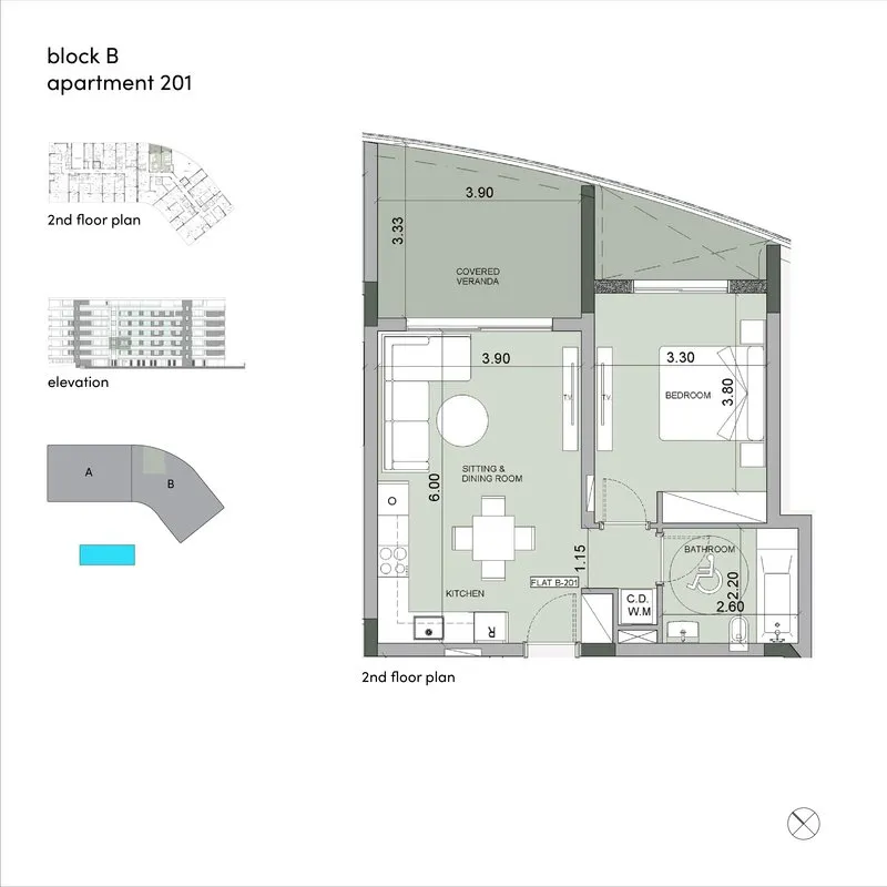 Sense, Block #B, № 201, ID: 21638