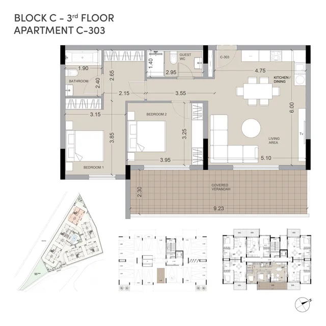 Block C · Nr. 303 — Apartment