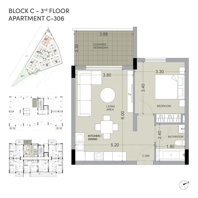 Block C · Nr. 306 — Apartment