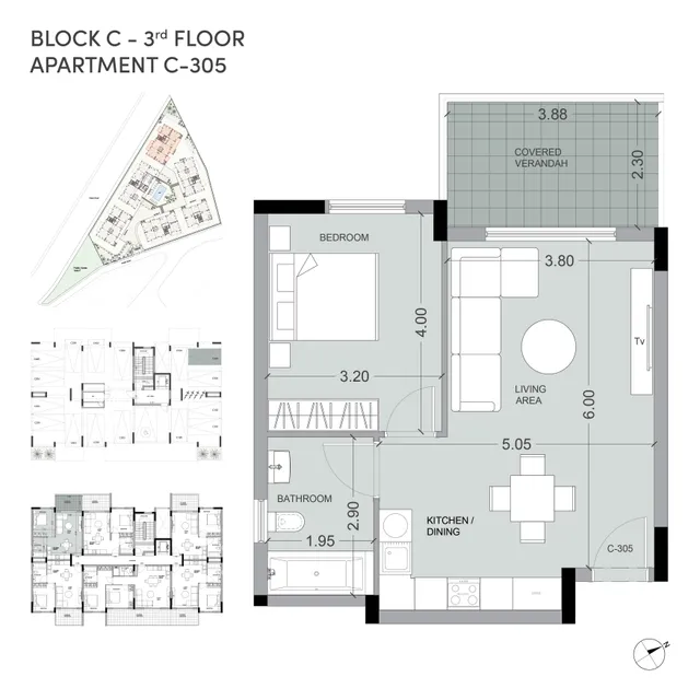 Block C · Nr. 305 — Apartment