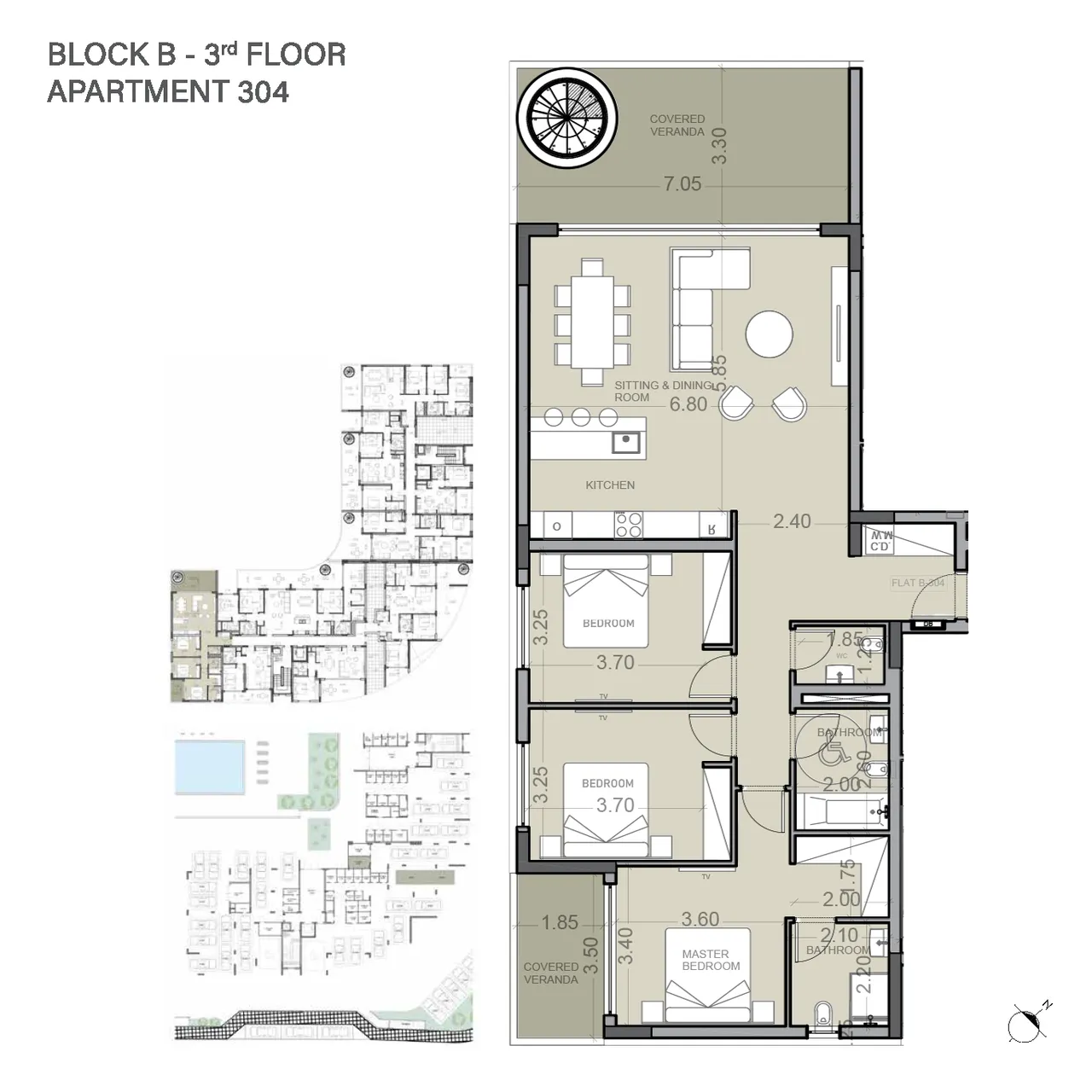 Eden Bay, Block #B, № 304, ID: 24888