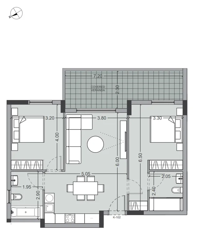Block K · Nr. K102 — Apartment