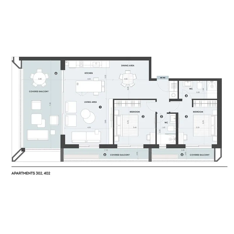 Apartment A-302