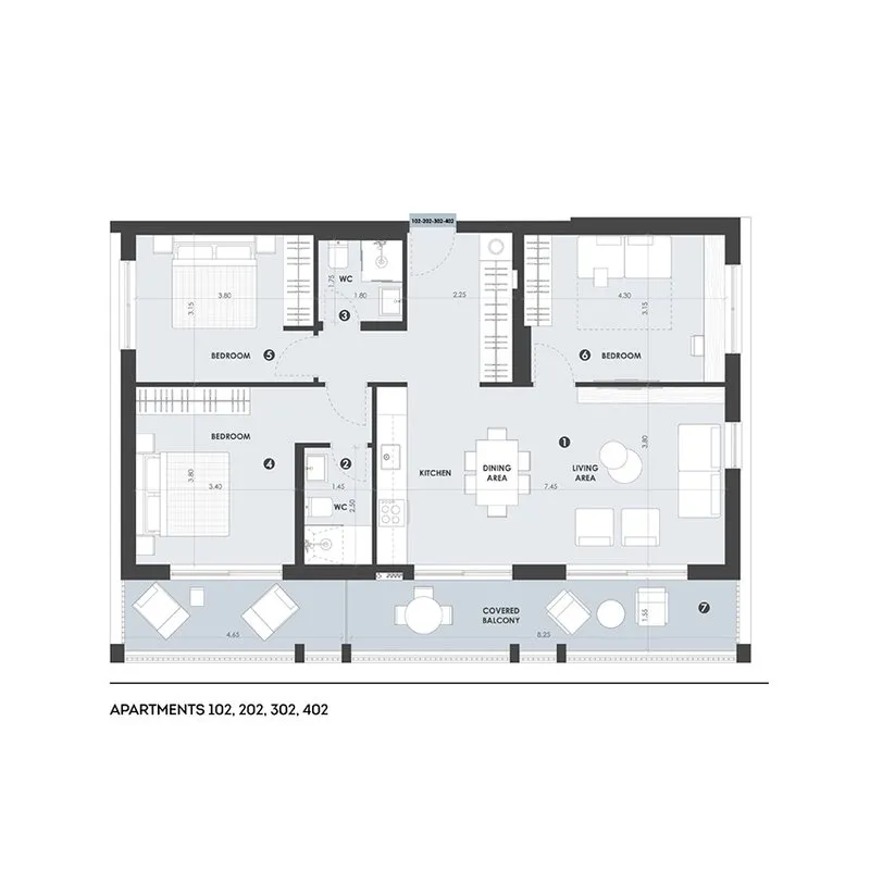 Apartment B-102