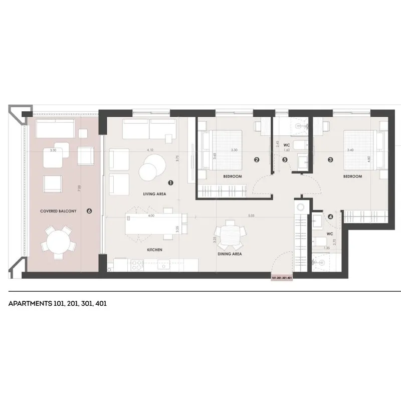 Apartment A-201