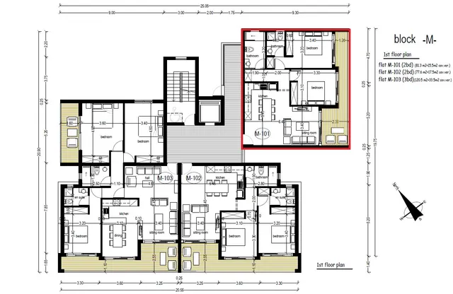 Nr. M101 — Apartment
